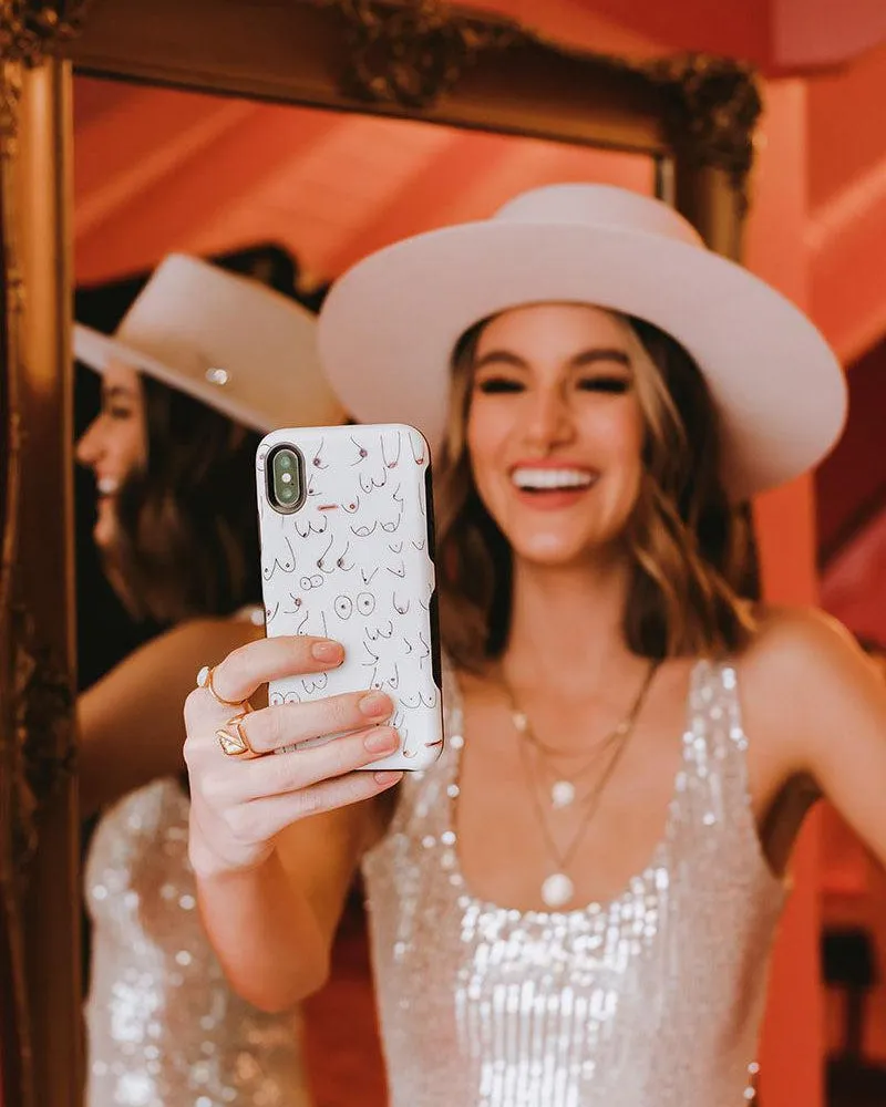 Top Rated I'm With Her | Black & White Boobs Case  Last Few Pieces!