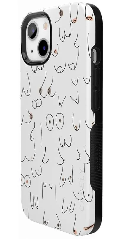 Top Rated I'm With Her | Black & White Boobs Case  Last Few Pieces!