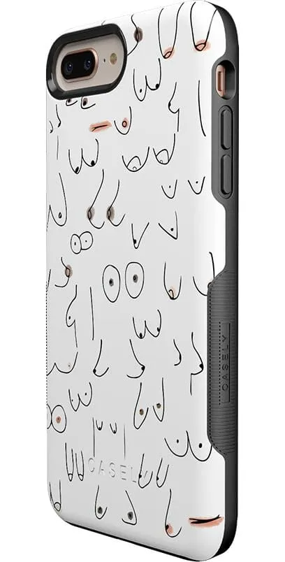 Top Rated I'm With Her | Black & White Boobs Case  Last Few Pieces!