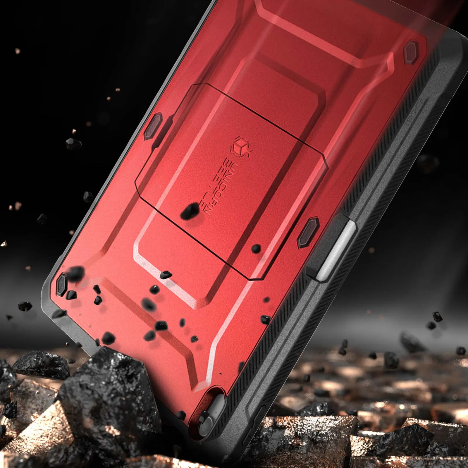 Top Rated iPad Air 4 / 5 Unicorn Beetle PRO Rugged Kickstand Case-Metallic Red  Limited Release!