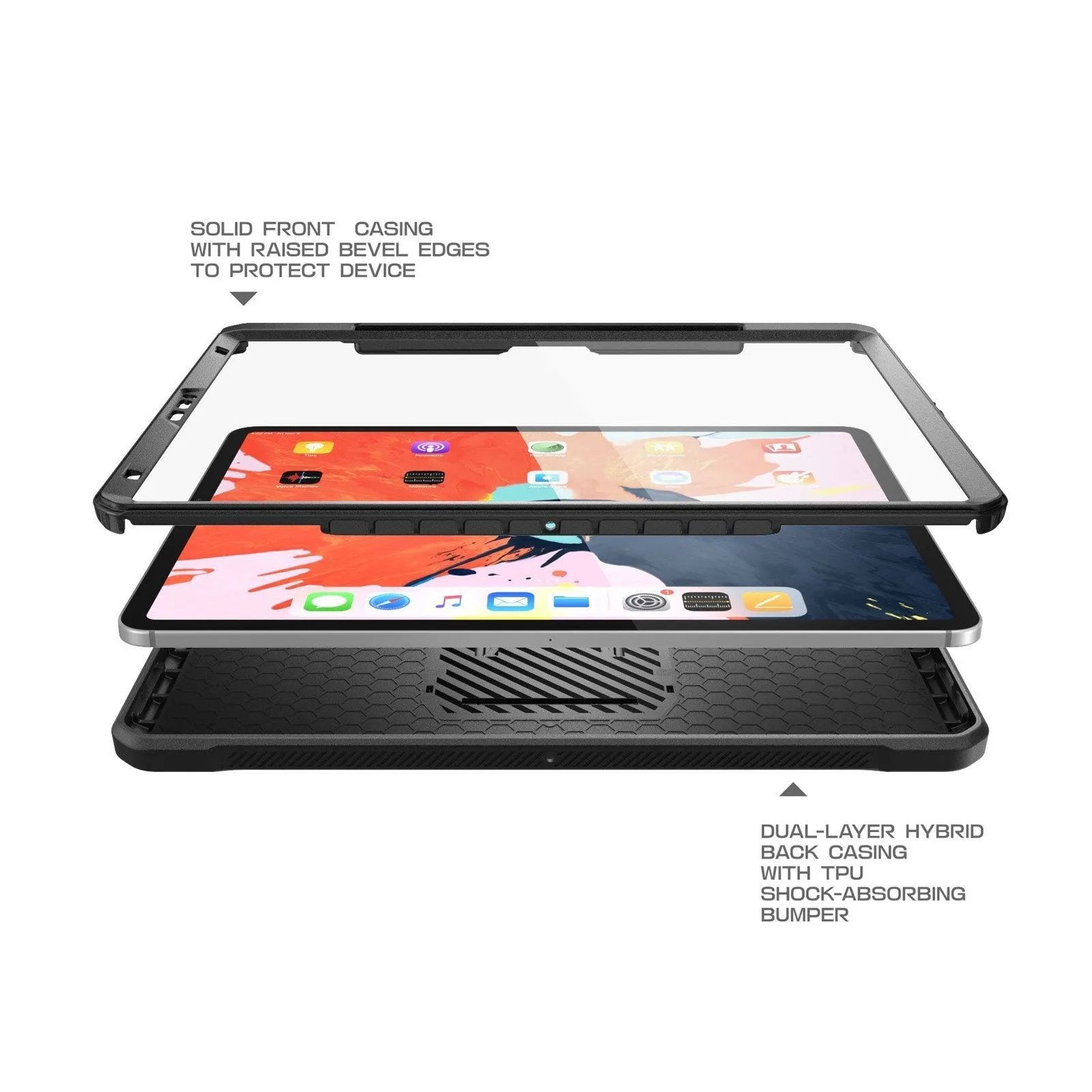 Top Rated iPad Pro 11 inch (2018) Unicorn Beetle Pro Full Body Case (Apple Pencil compatible)-Black  Limited Stock!