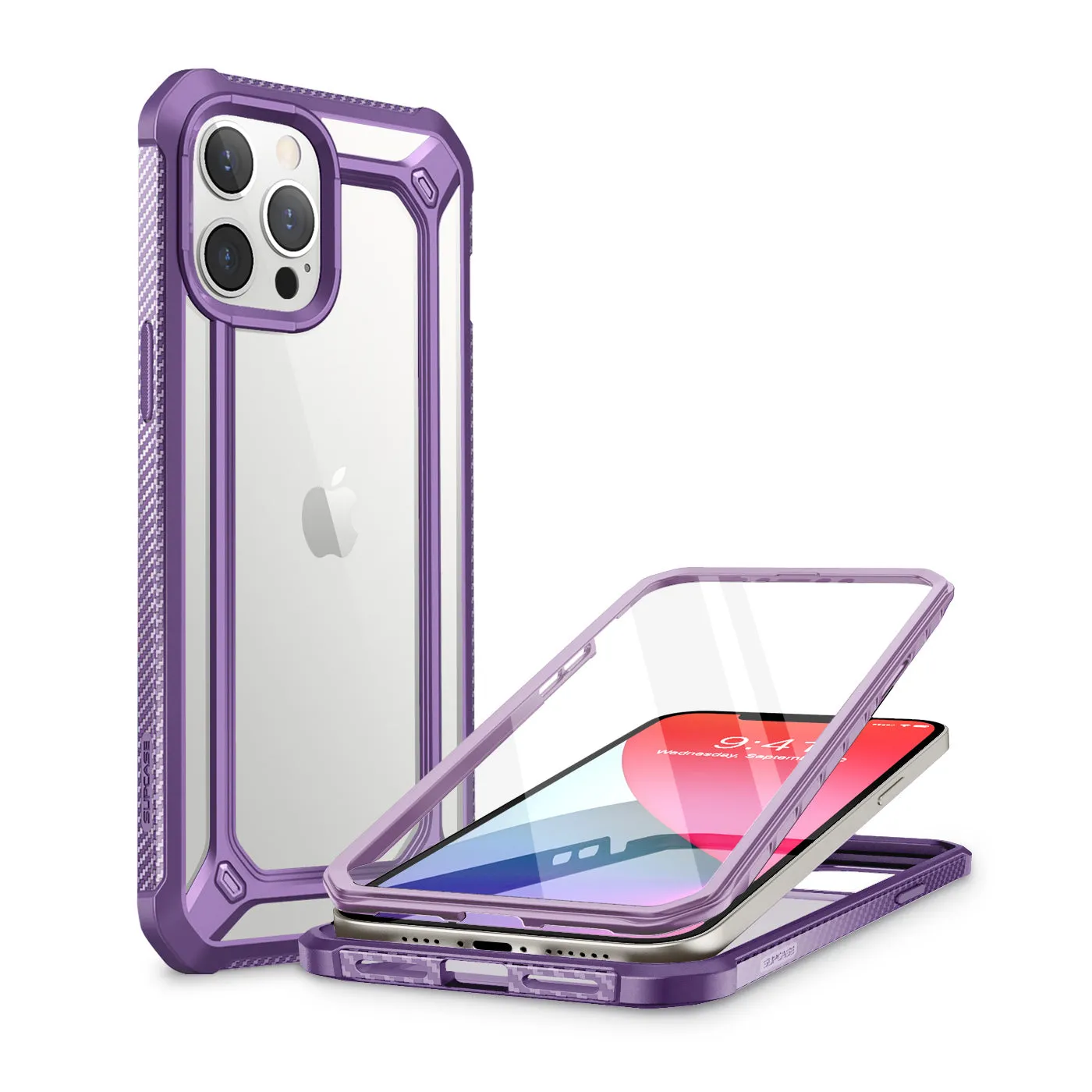 Top Rated iPhone 12 Pro Max 6.7 inch Unicorn Beetle Exo with Screen Protector Clear Case-Purple  Limited Release!