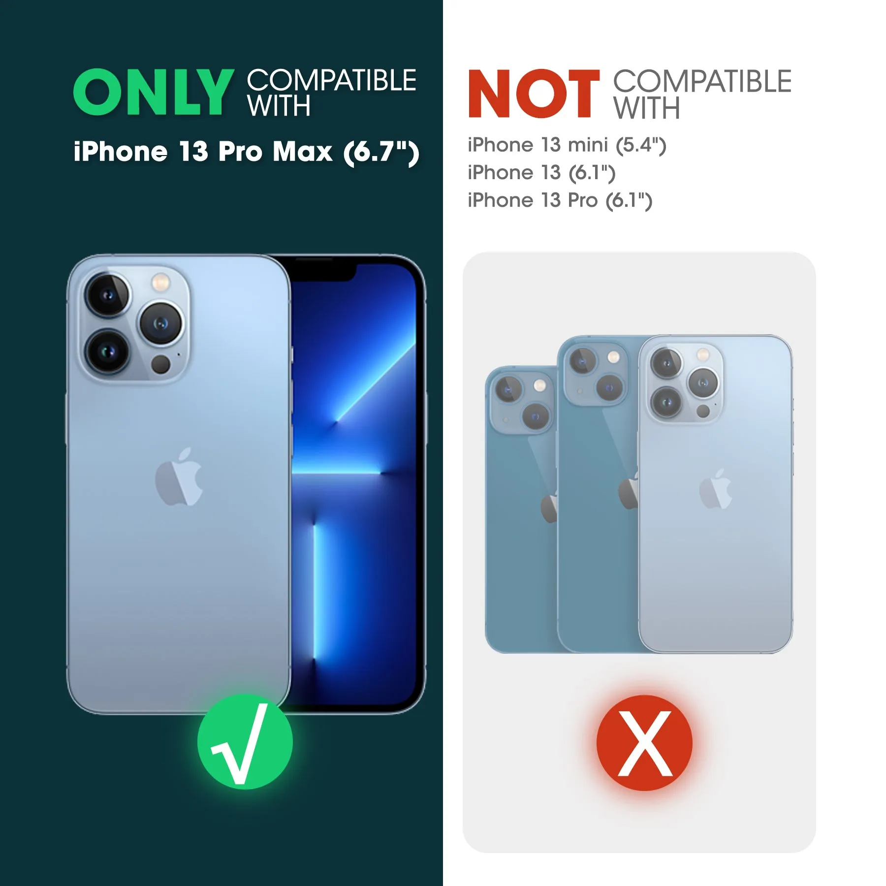 Top Rated iPhone 13 Pro Max 6.7 inch Unicorn Beetle MAG Slim Clear MagSafe Case-Blue  Today Only!