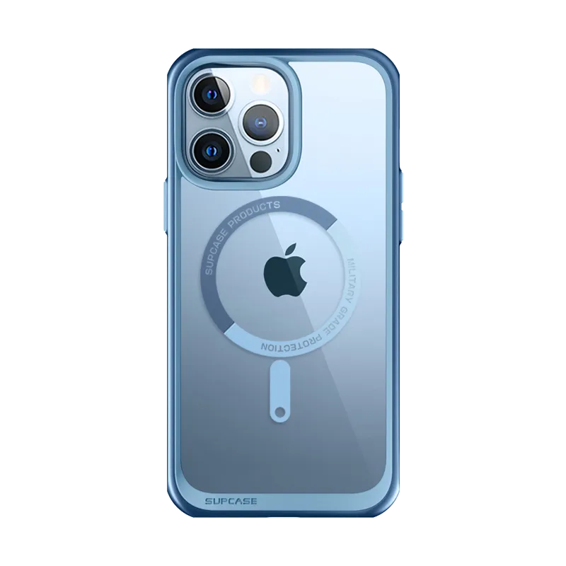 Top Rated iPhone 13 Pro Max 6.7 inch Unicorn Beetle MAG Slim Clear MagSafe Case-Blue  Today Only!