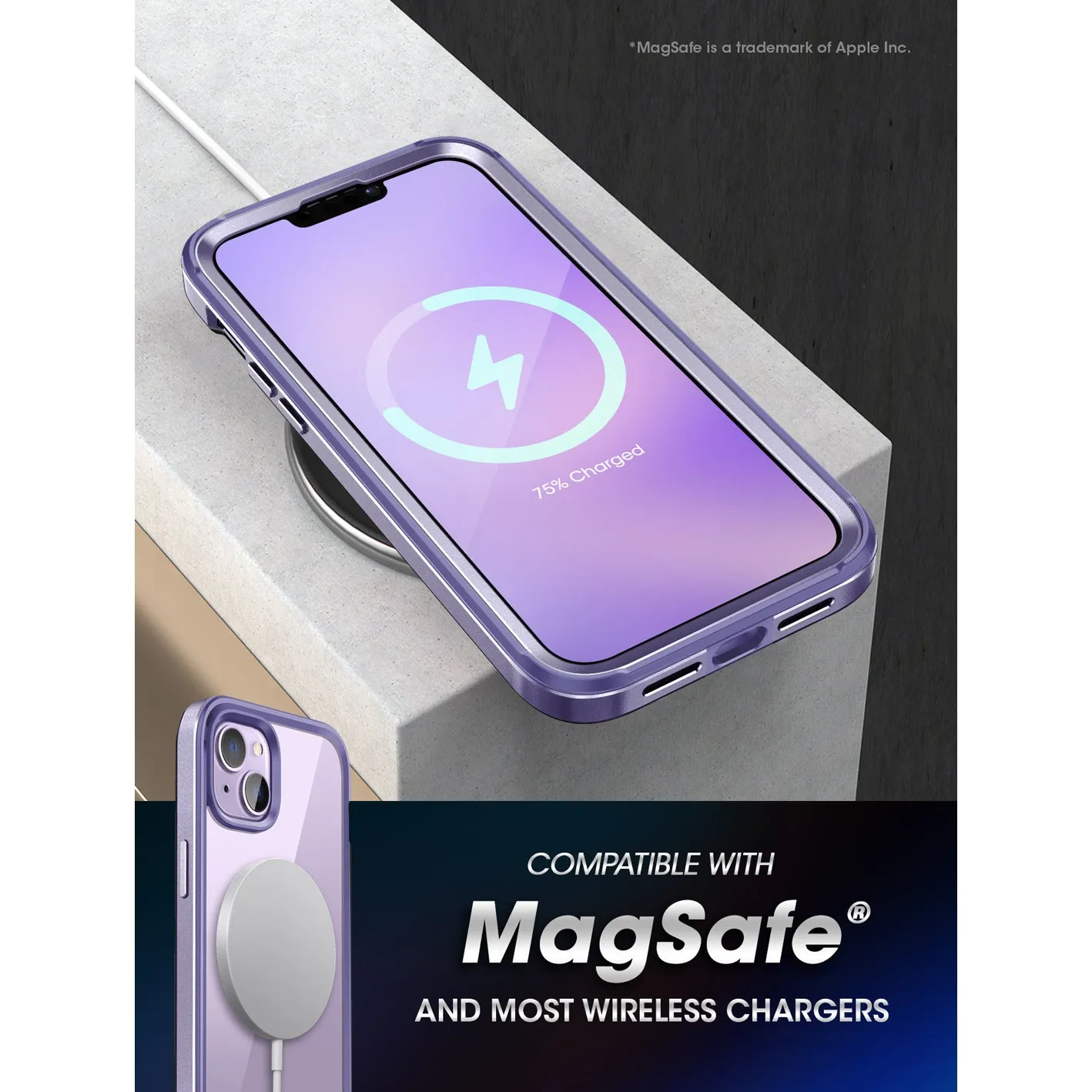 Top Rated iPhone 14 Plus 6.7 inch Unicorn Beetle Edge XT Case-Deep Purple  Almost Gone!