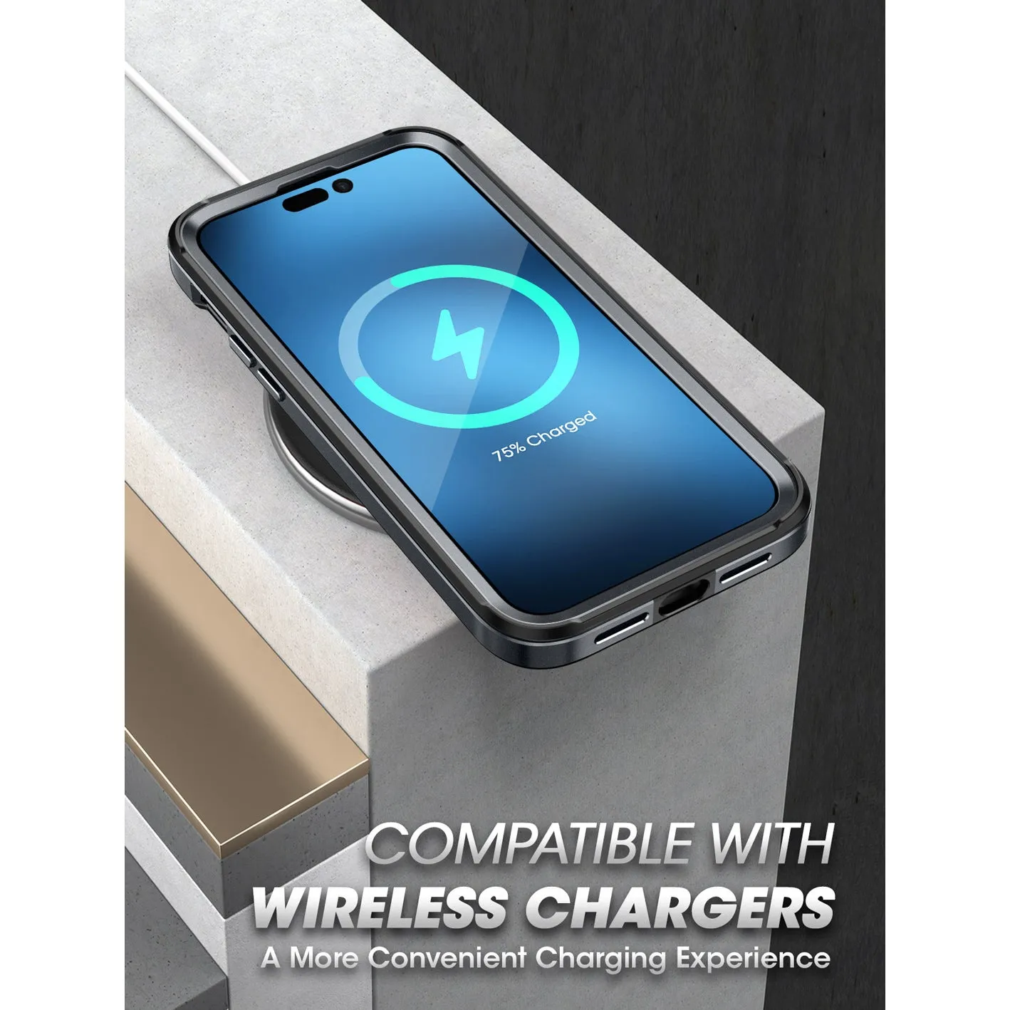 Top Rated iPhone 14 Pro 6.1 inch Unicorn Beetle EDGE MAG with Screen Protector Clear Case-Black  Limited Stock!