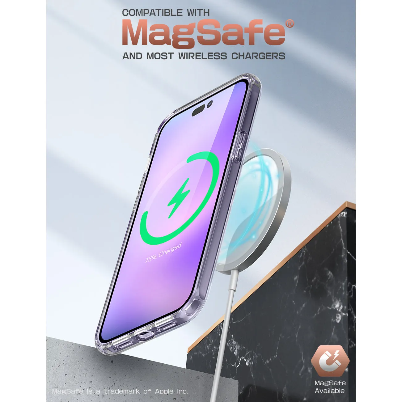 Top Rated iPhone 14 Pro 6.1 inch Unicorn Beetle Style Slim Clear Case-Clear  Almost Gone!