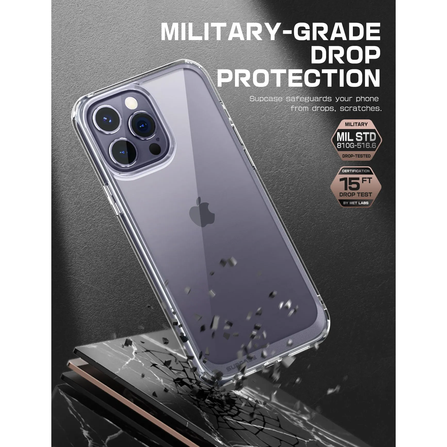 Top Rated iPhone 14 Pro 6.1 inch Unicorn Beetle Style Slim Clear Case-Clear  Almost Gone!