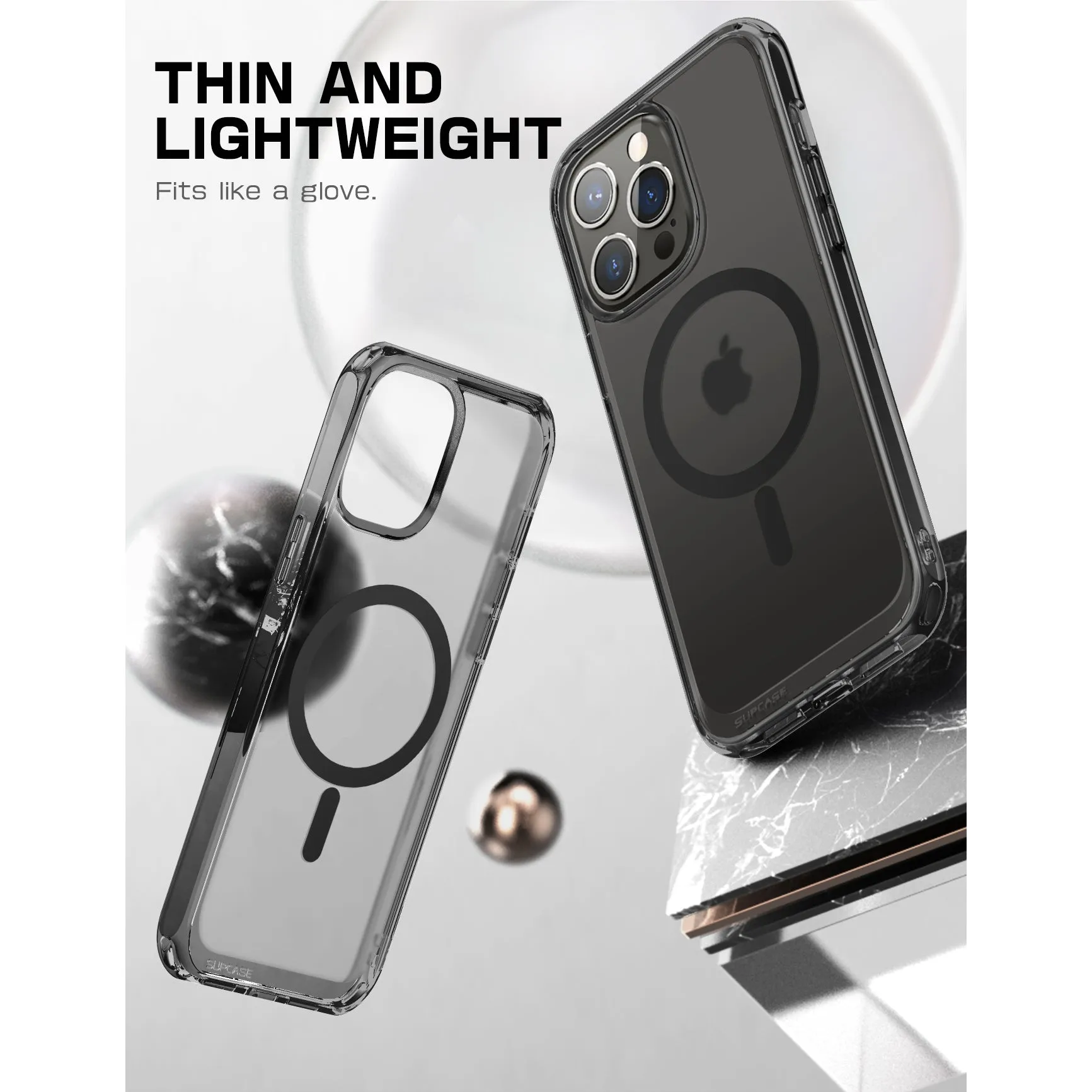 Top Rated iPhone 14 Pro Max 6.7 inch Unicorn Beetle MAG Slim Clear MagSafe Case-Smoke  Stylish & Comfortable