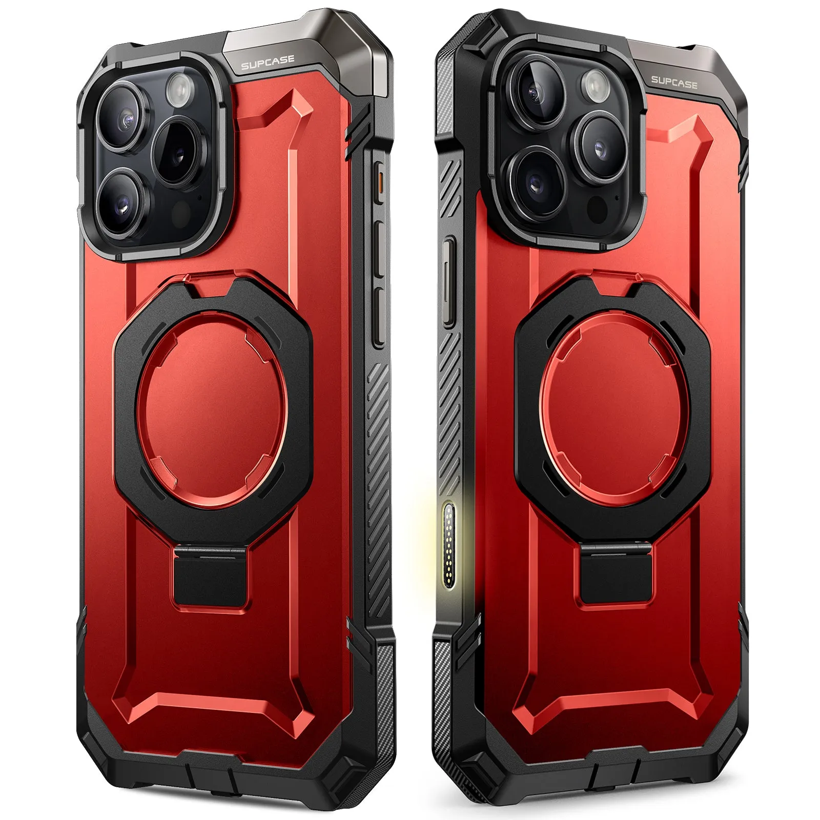 Top Rated iPhone 16 Pro Max 6.9 inch UB Grip MagSafe Camera Control Button Phone Case-Metallic Red  Dont Miss Out!
