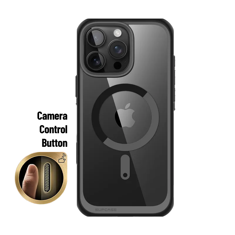 Top Rated iPhone 16 Pro Max 6.9 inch Unicorn Beetle MAG Slim Clear MagSafe Camera Control Button Case-Black  Limited Release!