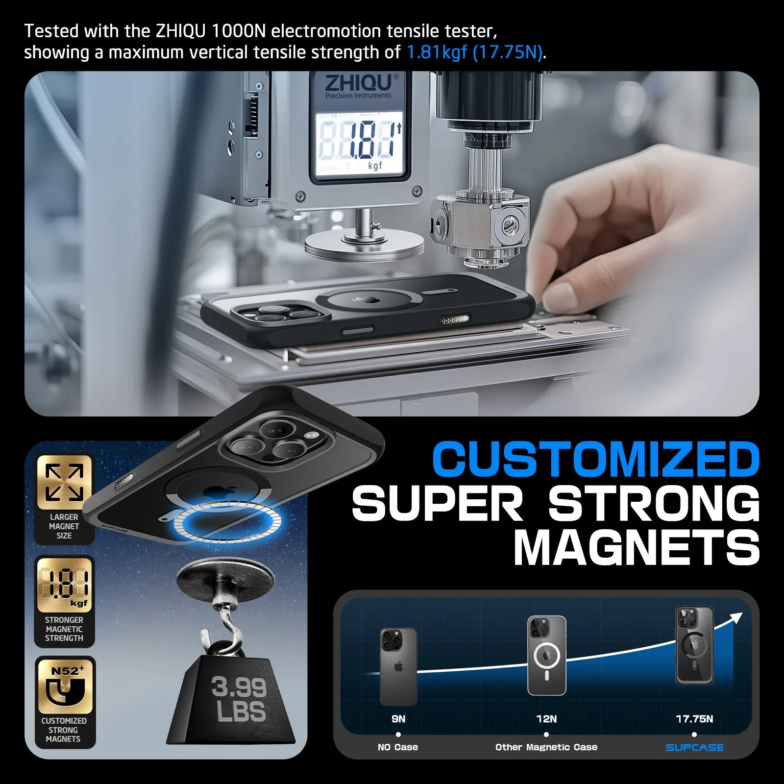 Top Rated iPhone 16 Pro Max 6.9 inch Unicorn Beetle MAG Slim Clear MagSafe Camera Control Button Case-Black  Limited Release!
