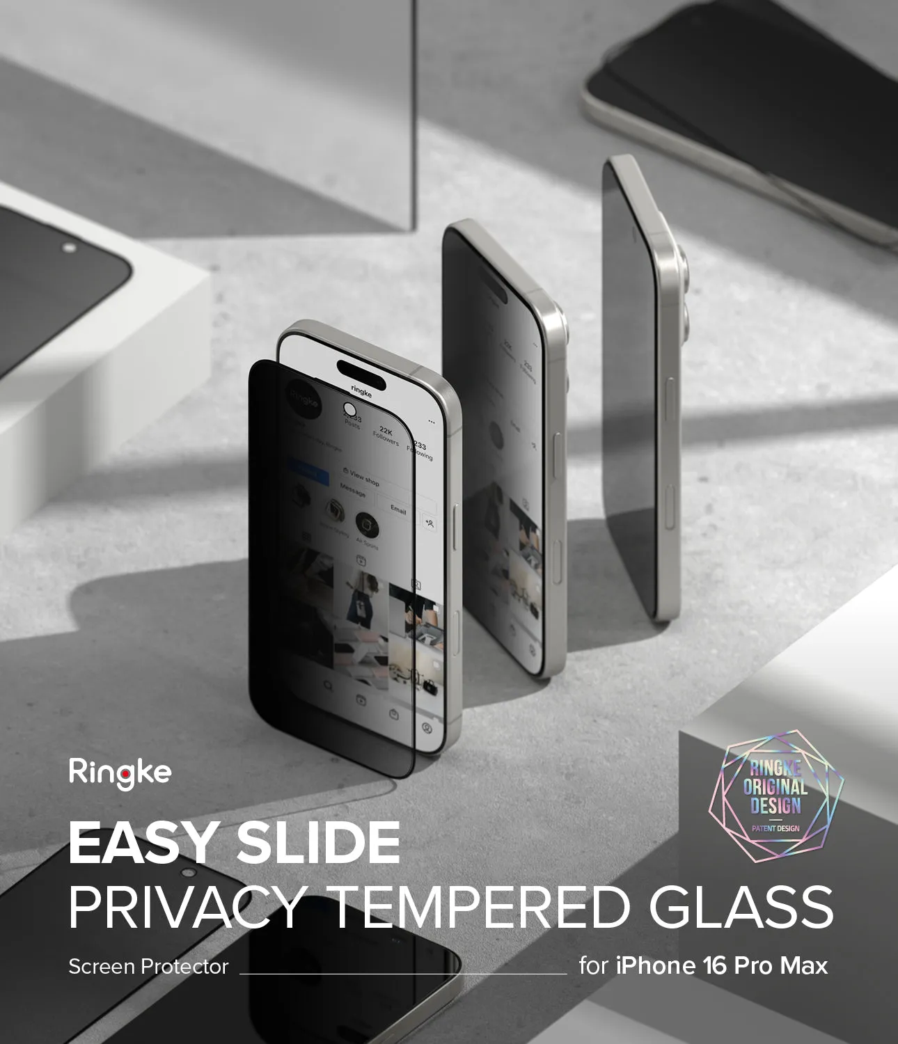 Top Rated iPhone 16 Pro Max Screen Protector | Easy Slide Privacy Tempered Glass  Ends Soon!