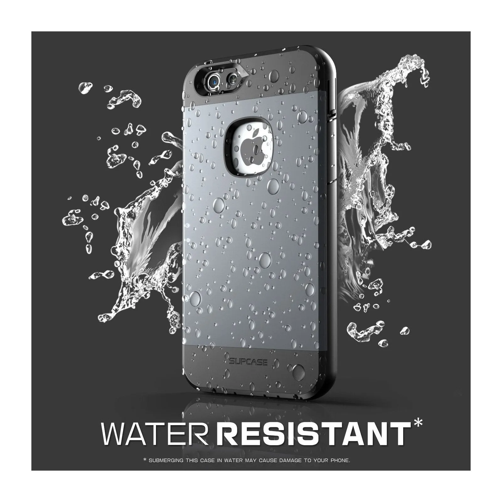 Top Rated iPhone 6 Plus / 6S Plus Water Resistant Full body Protective Case-Gray/Silver/Gold  Dont Miss Out!