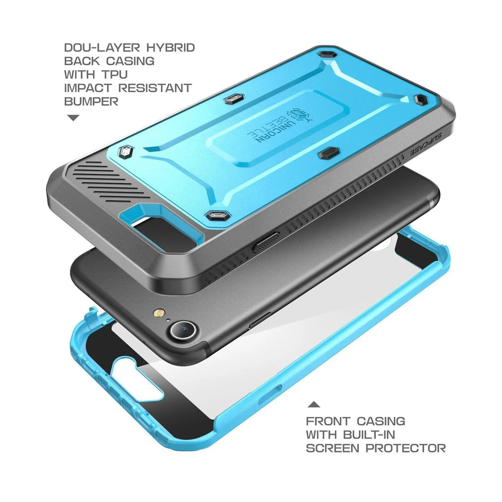 Top Rated iPhone 7 / 8 Unicorn Beetle Pro Full-Body Case-Blue  Ends Soon!