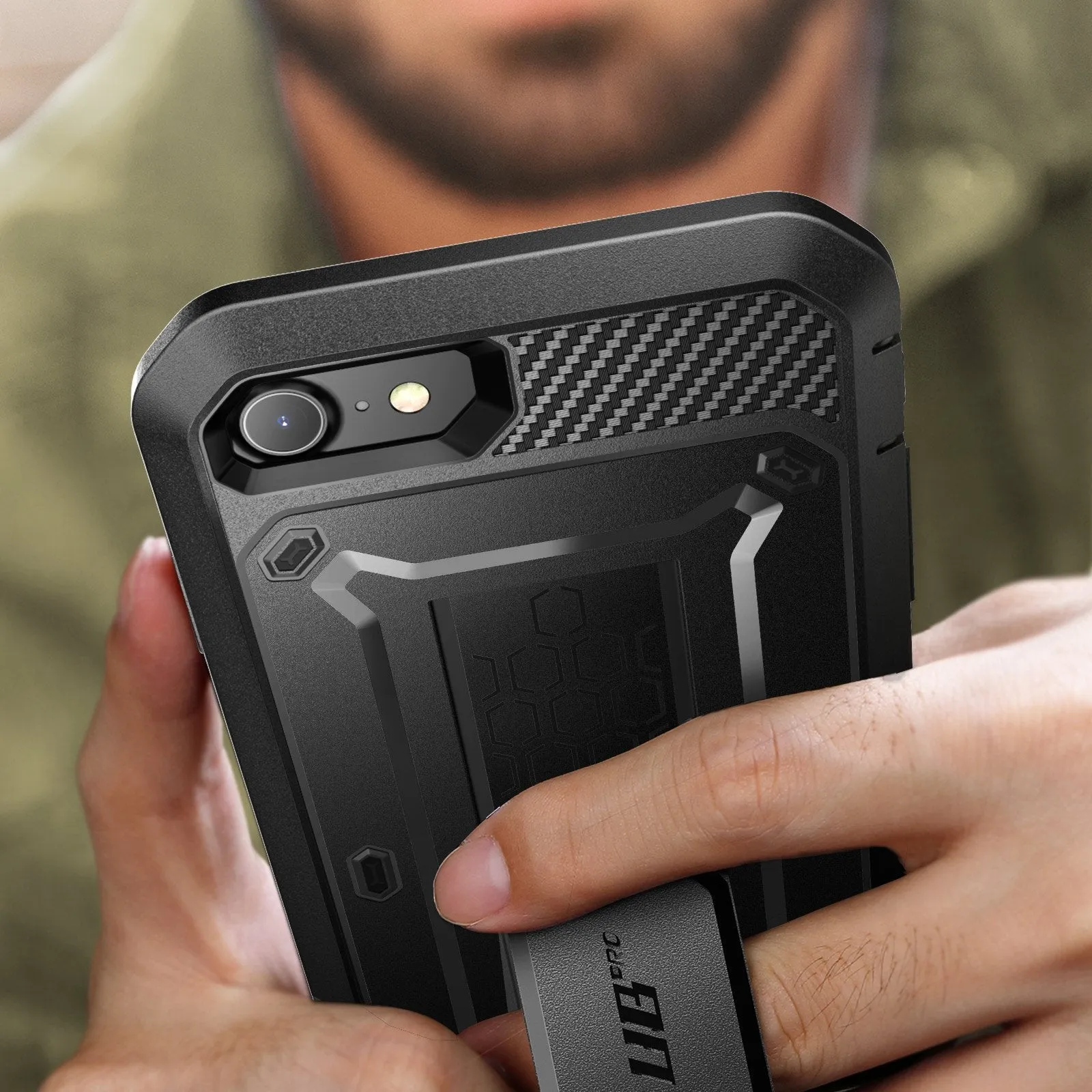 Top Rated iPhone 7 / 8 Unicorn Beetle Pro Full-Body Case with Kickstand-Black  Going Fast!