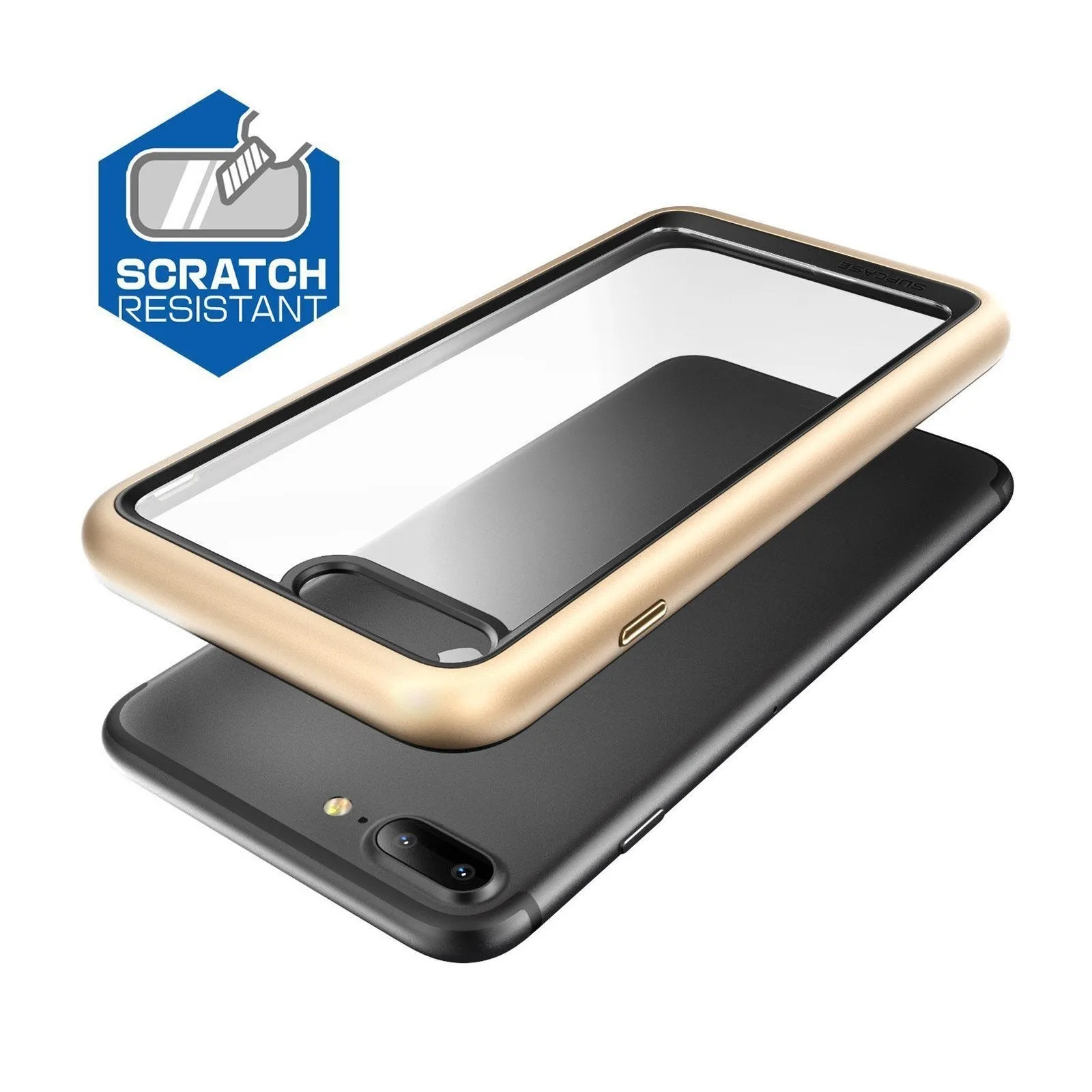 Top Rated iPhone 8 Plus Unicorn Beetle Style Slim Clear Case-Gold  Almost Sold Out!