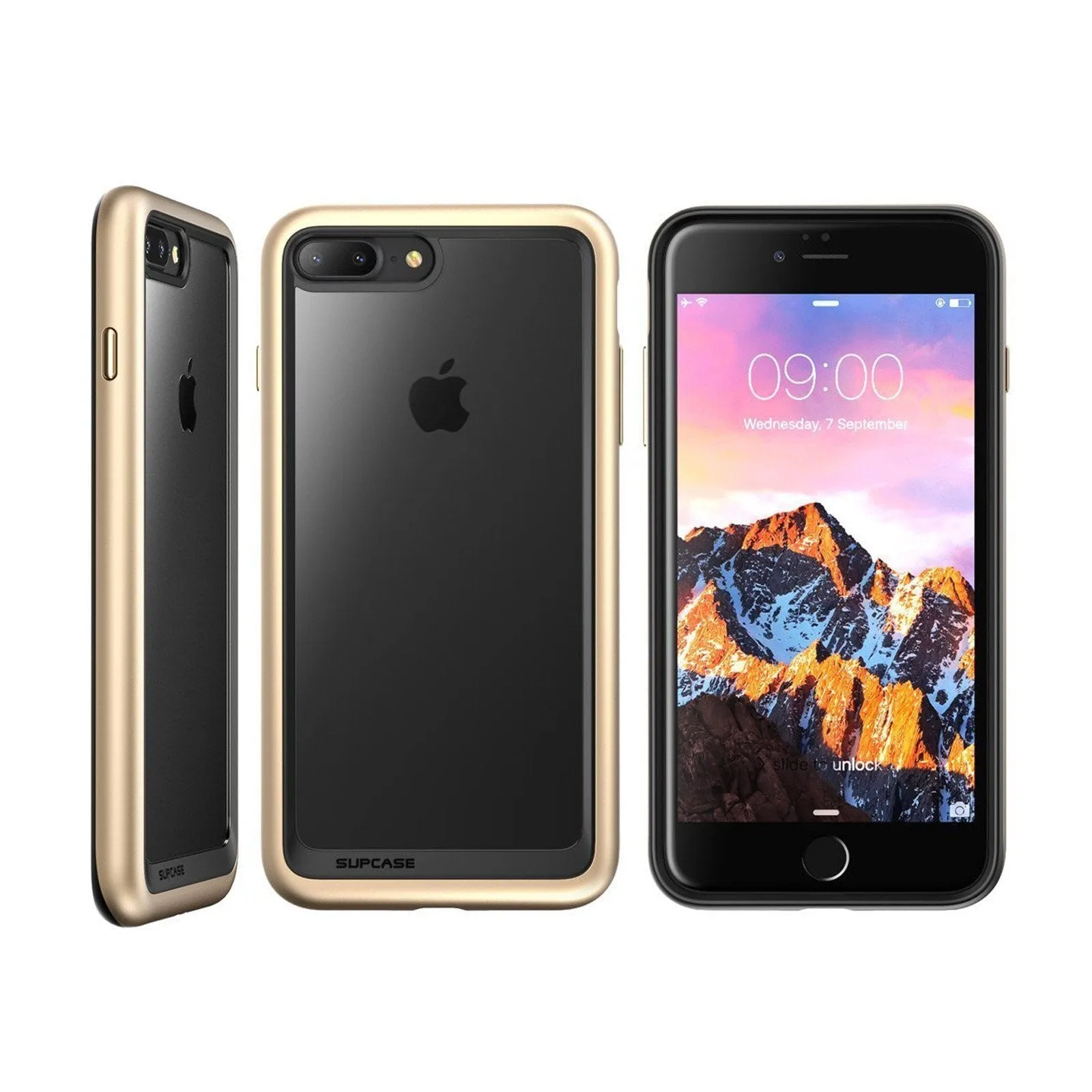 Top Rated iPhone 8 Plus Unicorn Beetle Style Slim Clear Case-Gold  Almost Sold Out!