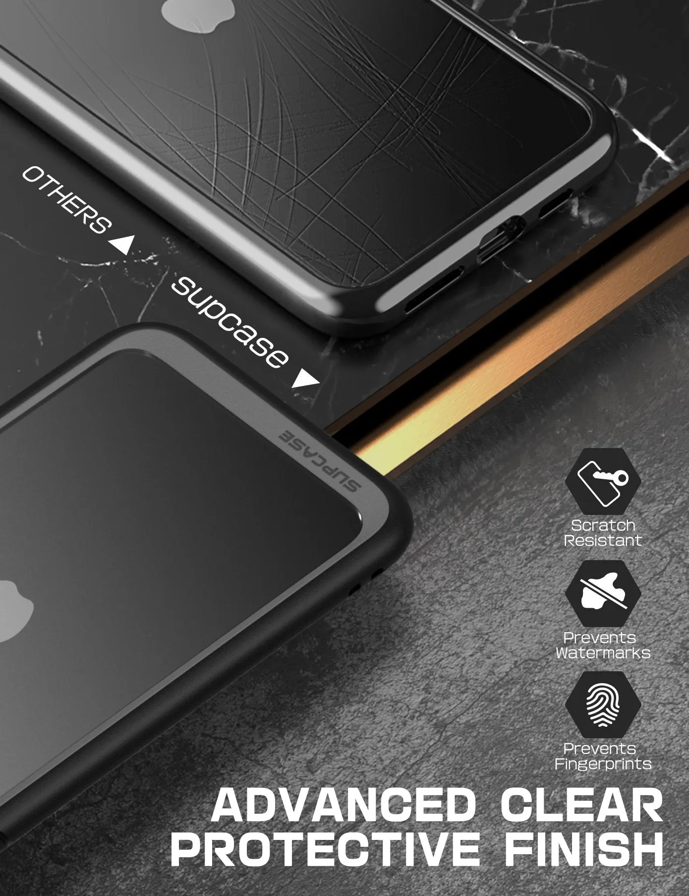 Top Rated iPhone SE Unicorn Beetle Style Slim Clear-Black  Going Fast!