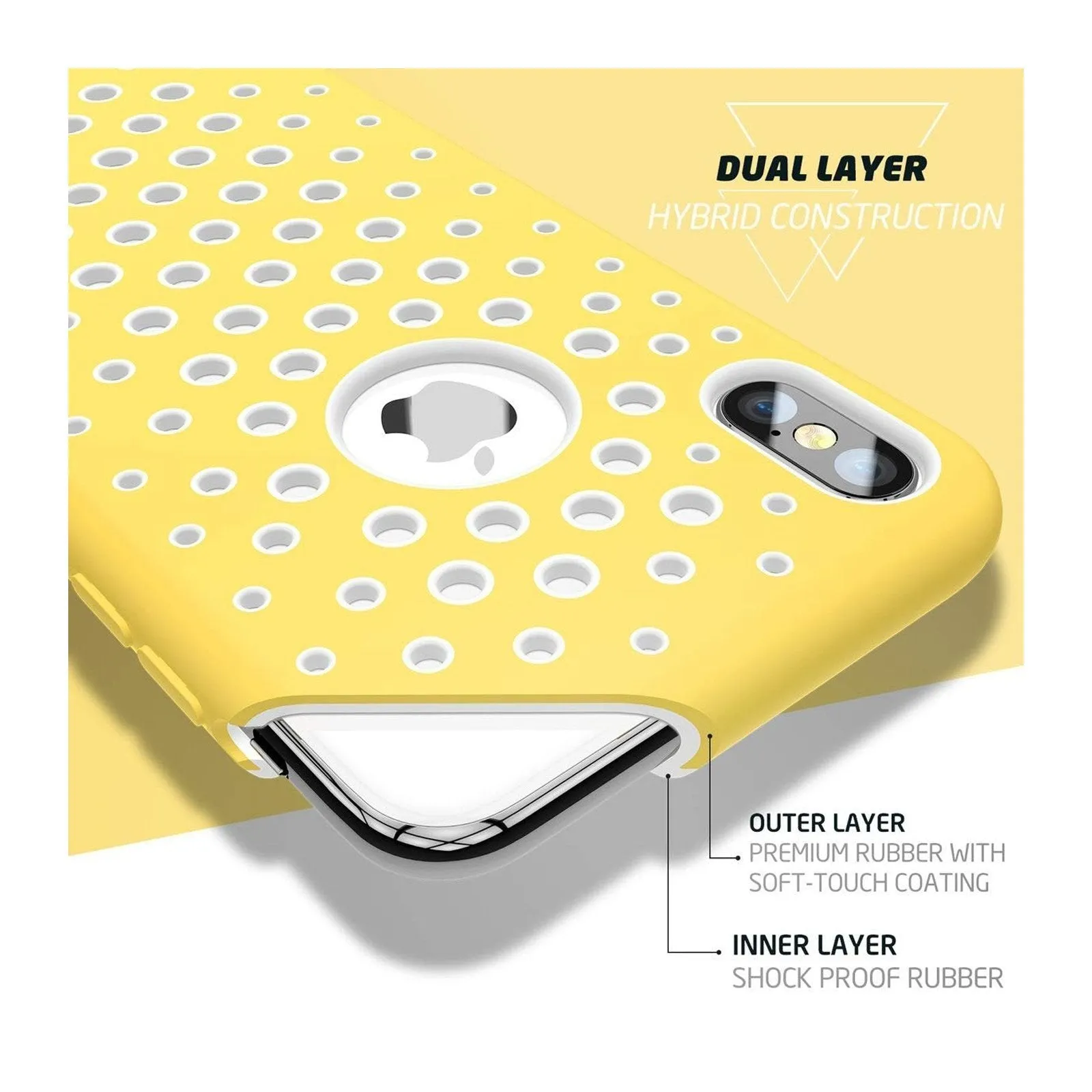 Top Rated iPhone X / XS Unicorn Beetle Sport Athletic Case-Yellow  Limited Release!