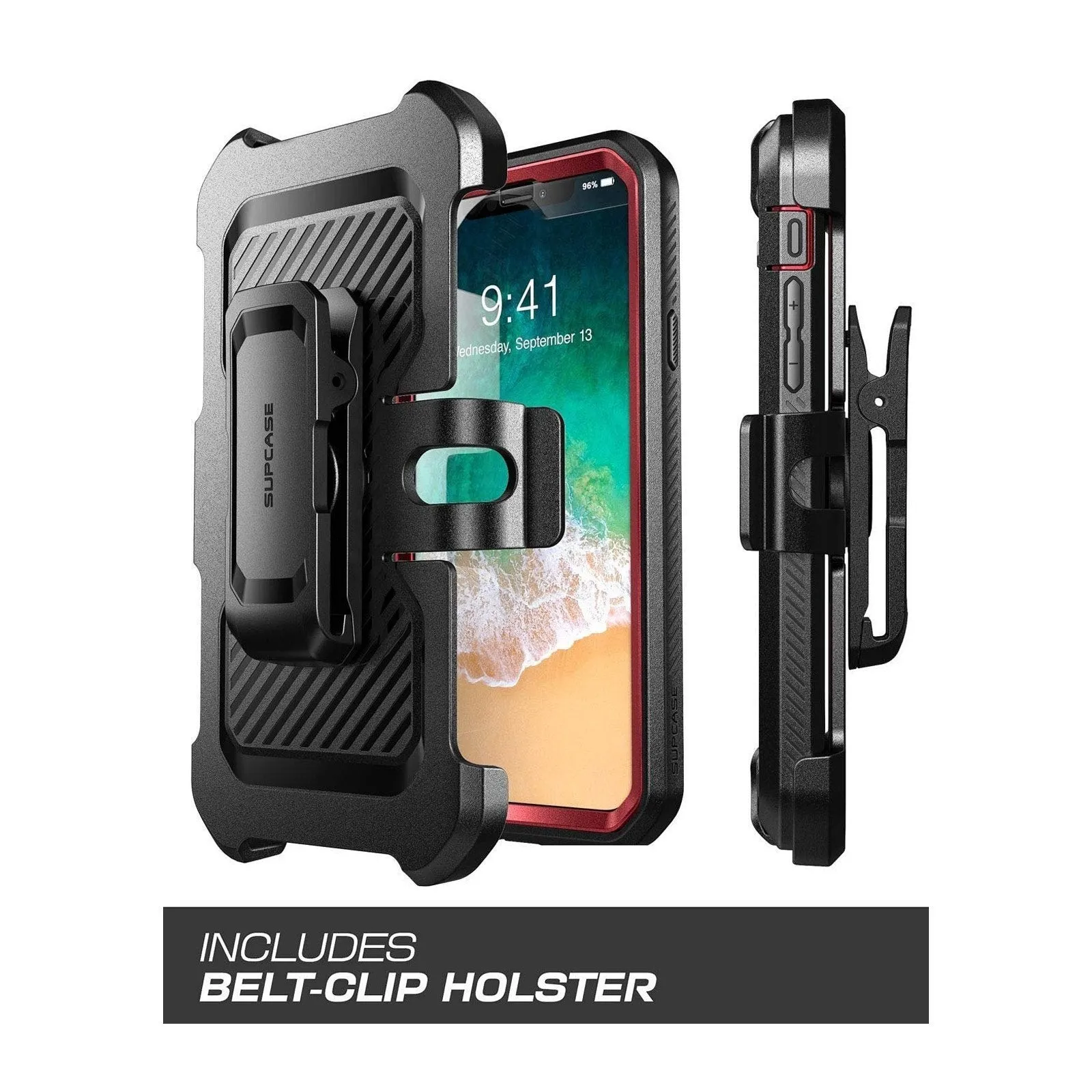 Top Rated iPhone XR Unicorn Beetle Pro Full-Body Holster Case-Metallic Red  Almost Gone!
