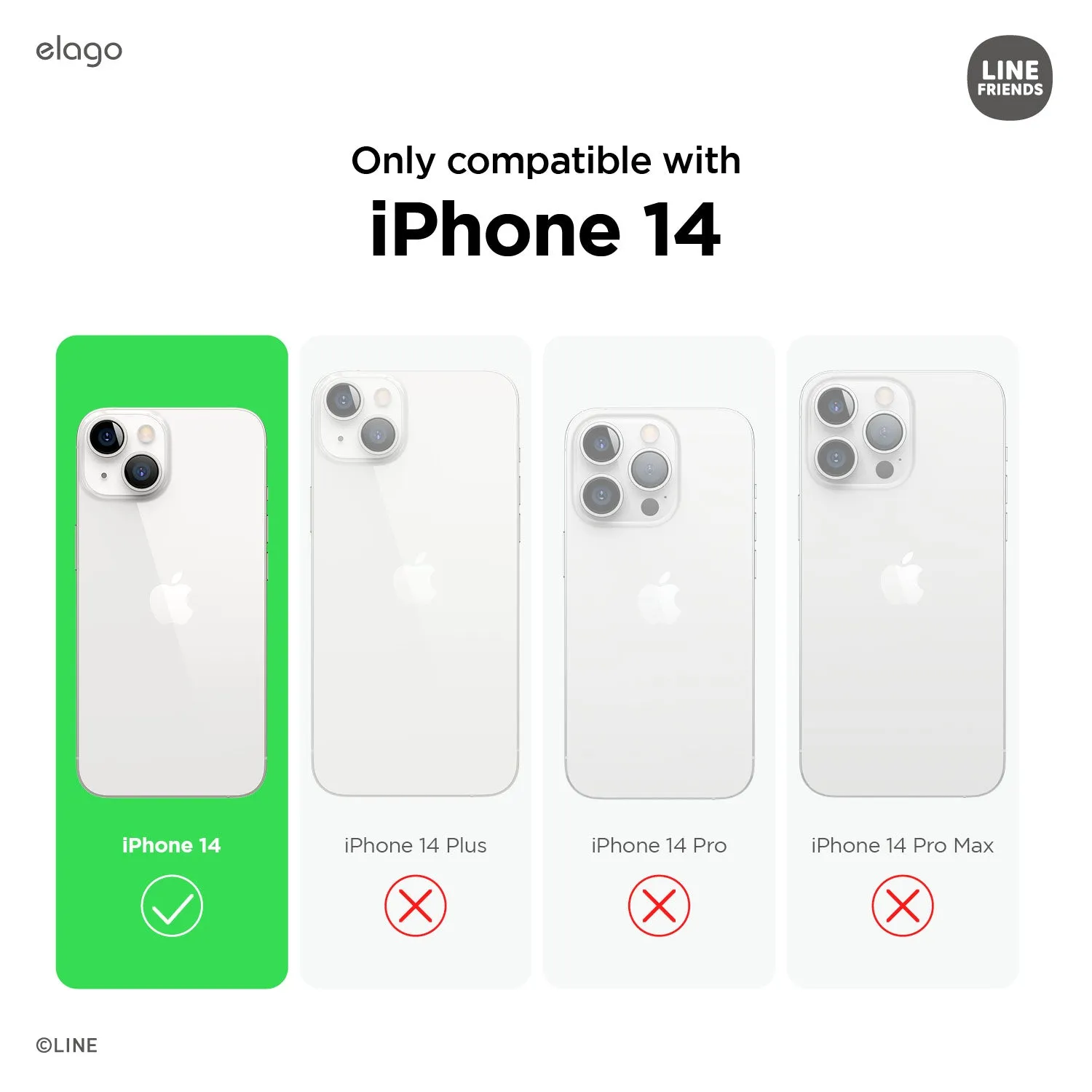 Top Rated LINE FRIENDS | elago minini Case for iPhone 14  Almost Sold Out!