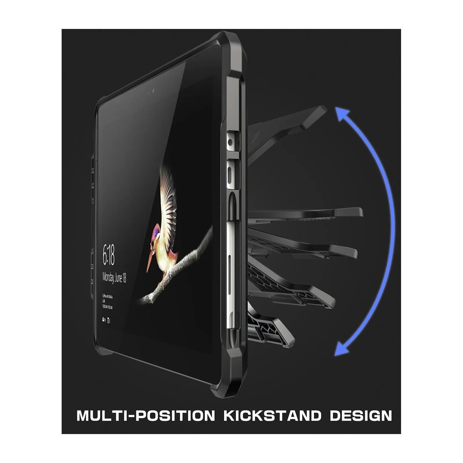 Top Rated Microsoft Surface Go Unicorn Beetle PRO Full Body Protective Case-Black  Stylish & Comfortable
