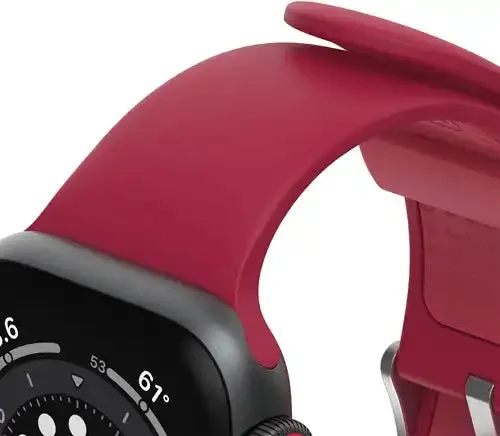 Top Rated Otterbox Apple Watch Silicone Strap (Red)  Last Few Pieces!