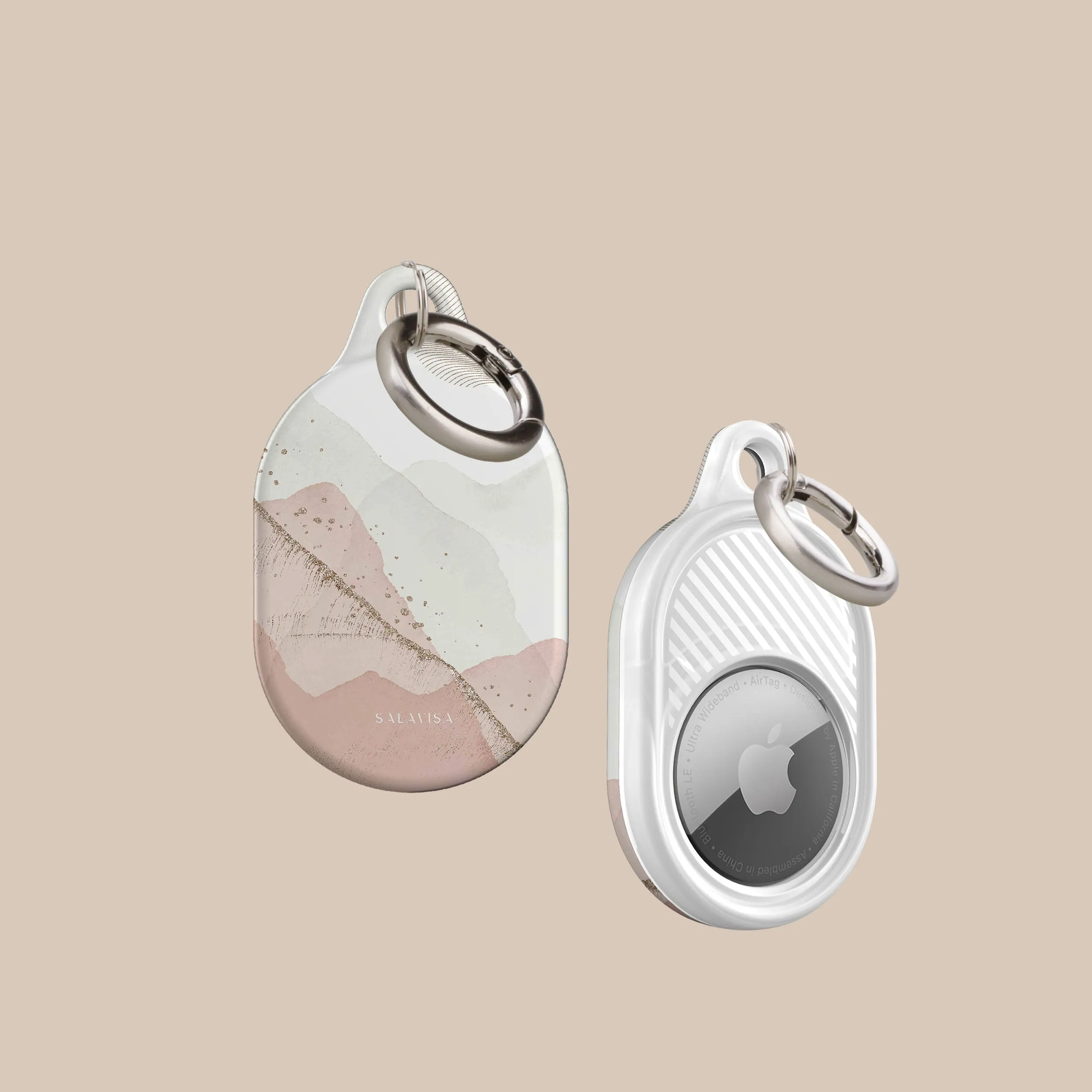 Top Rated Pink & Gold Abstract AirTag Holder  Almost Sold Out!