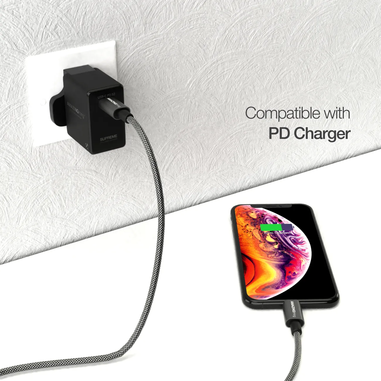 Top Rated Power Max PD Lightning  Type C  iPhone  1M (MFI)  Going Fast!