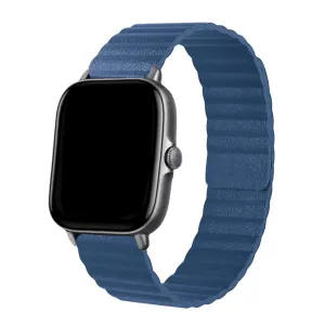 Top Rated Xiaomi Amazfit GTS Leather Loop Strap (Dark Blue)  Today Only!
