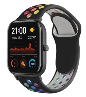 Top Rated Xiaomi Amazfit GTS Sport Strap (Black/Rainbow)  Limited Availability!