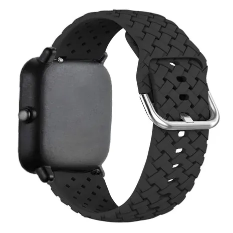 Trending Now Amazfit GTS 2 Braided Silicone Strap (Black)  Today Only!