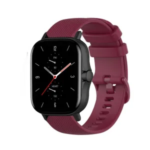 Trending Now Amazfit GTS 2 Premium Silicone Strap (Dark Red)  Almost Gone!