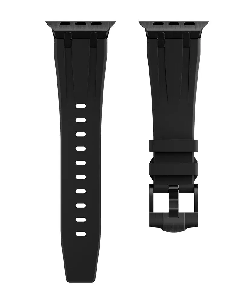 Trending Now Apple Watch Luxury Liquid Silicone Strap (Black)  Limited Stock!