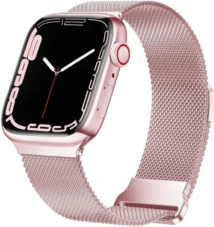 Trending Now Apple Watch Milanese Strap with Buckle (Rose Pink)  Going Fast!