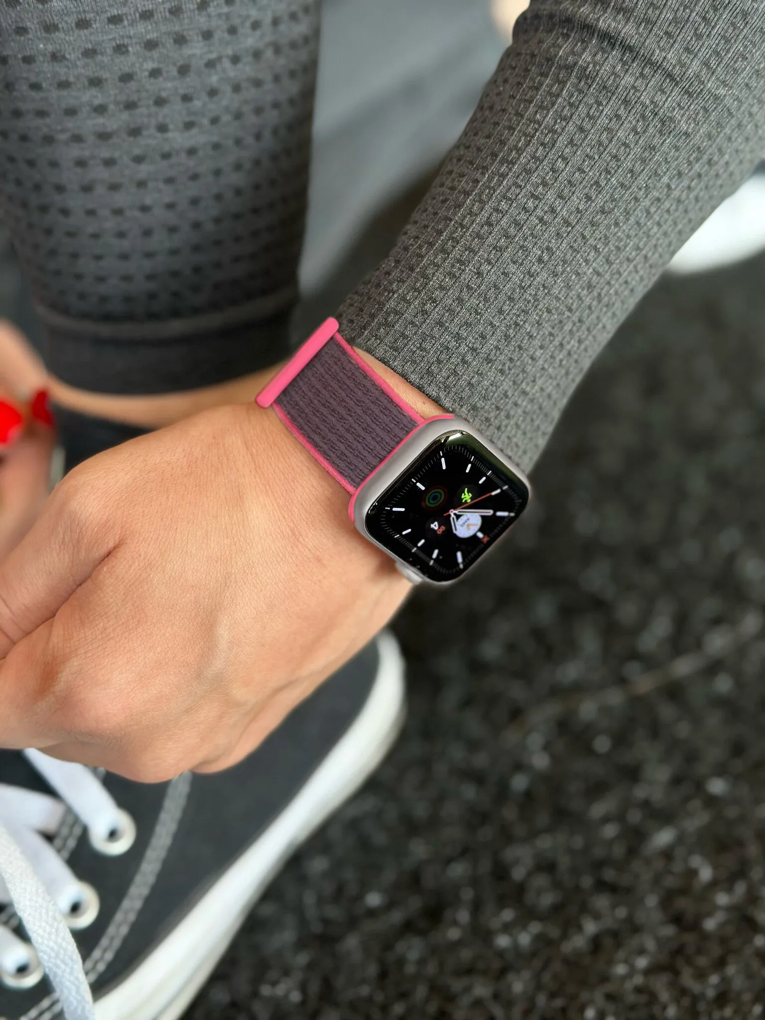 Trending Now Apple Watch Nylon Strap (Pink/Indigo)  Dont Miss Out!