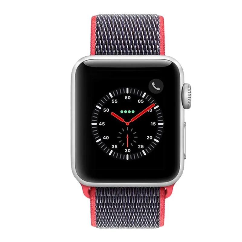 Trending Now Apple Watch Nylon Strap (Pink/Indigo)  Dont Miss Out!
