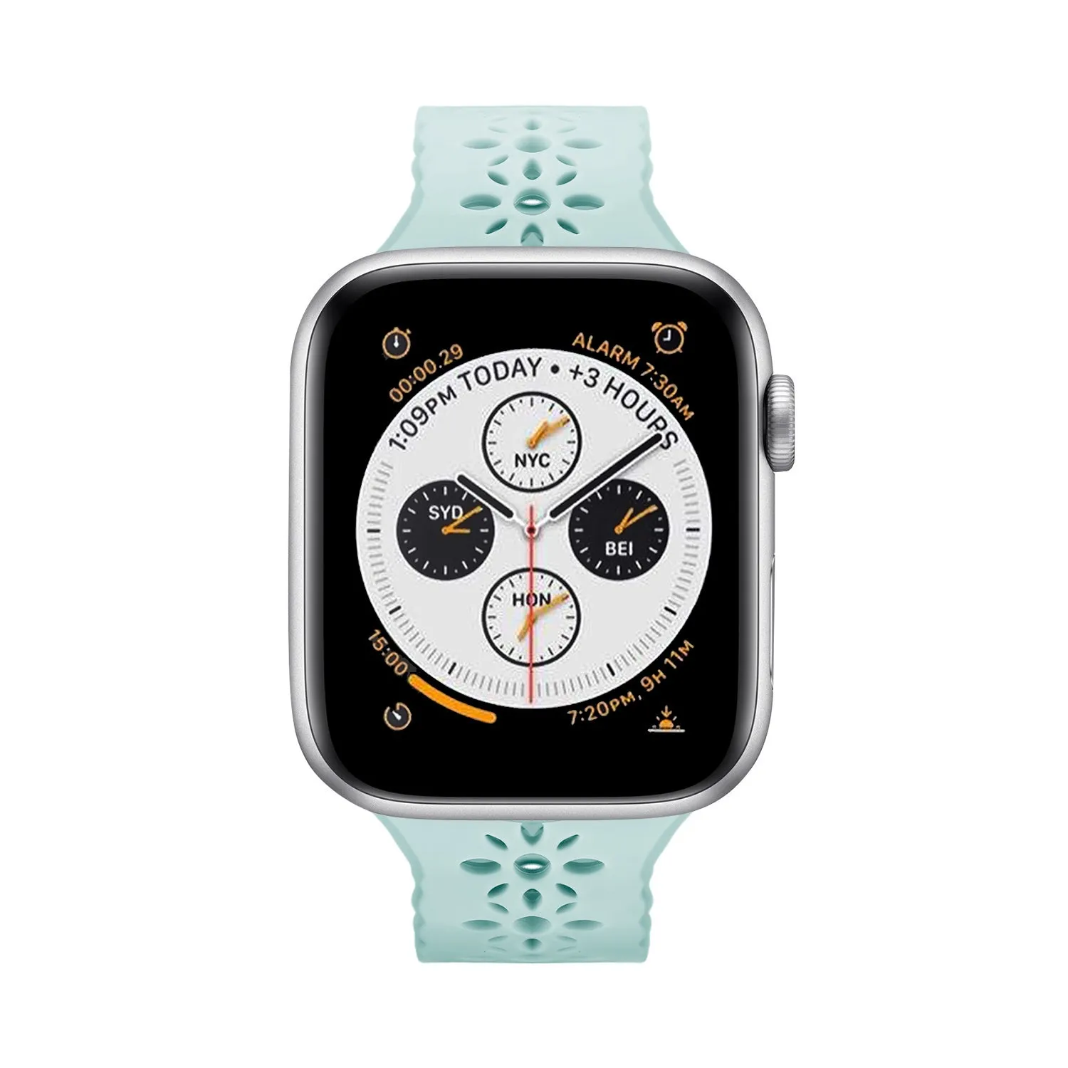 Trending Now Apple Watch Patterned Silicone Strap (Ocean Green)  Almost Gone!