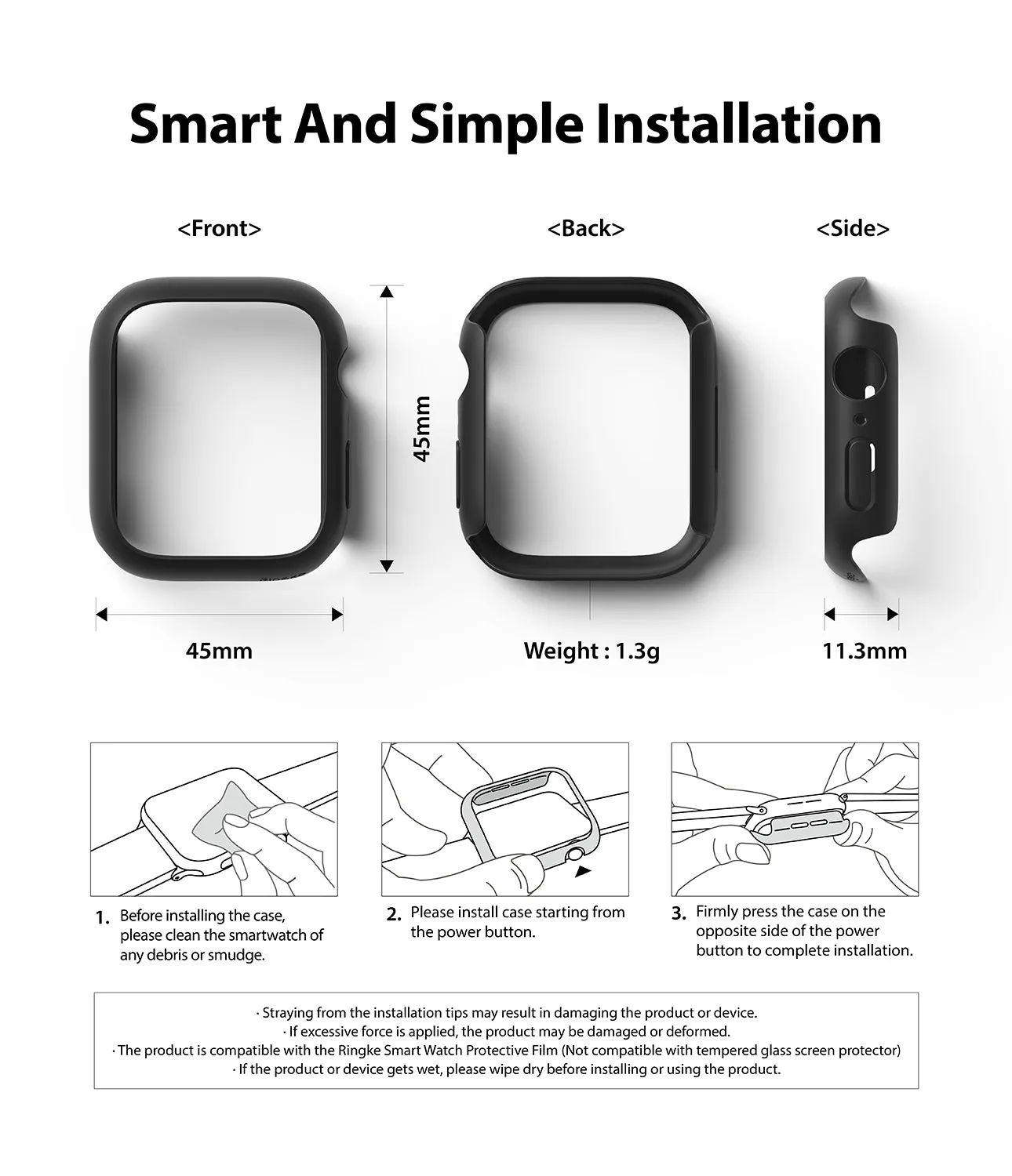 Trending Now Apple Watch Series (45mm) Case | Slim  Limited Stock!