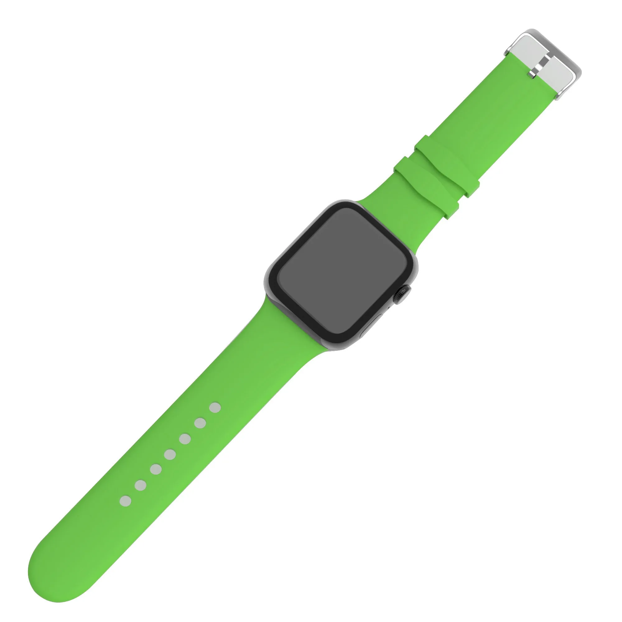 Trending Now Apple Watch Silicone Strap with Buckle (Green)  Limited Stock!