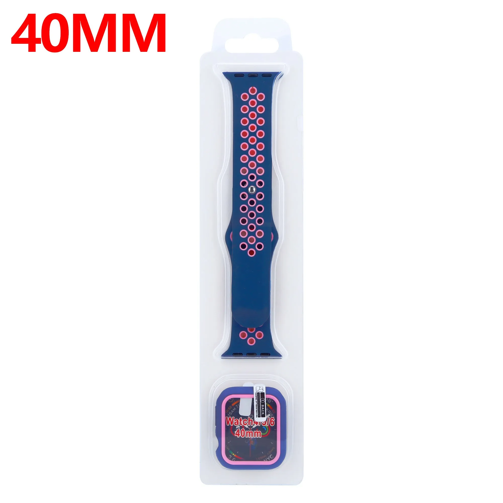 Trending Now Apple Watch Sport Strap   TPU Case (Blue/Pink)  Almost Sold Out!