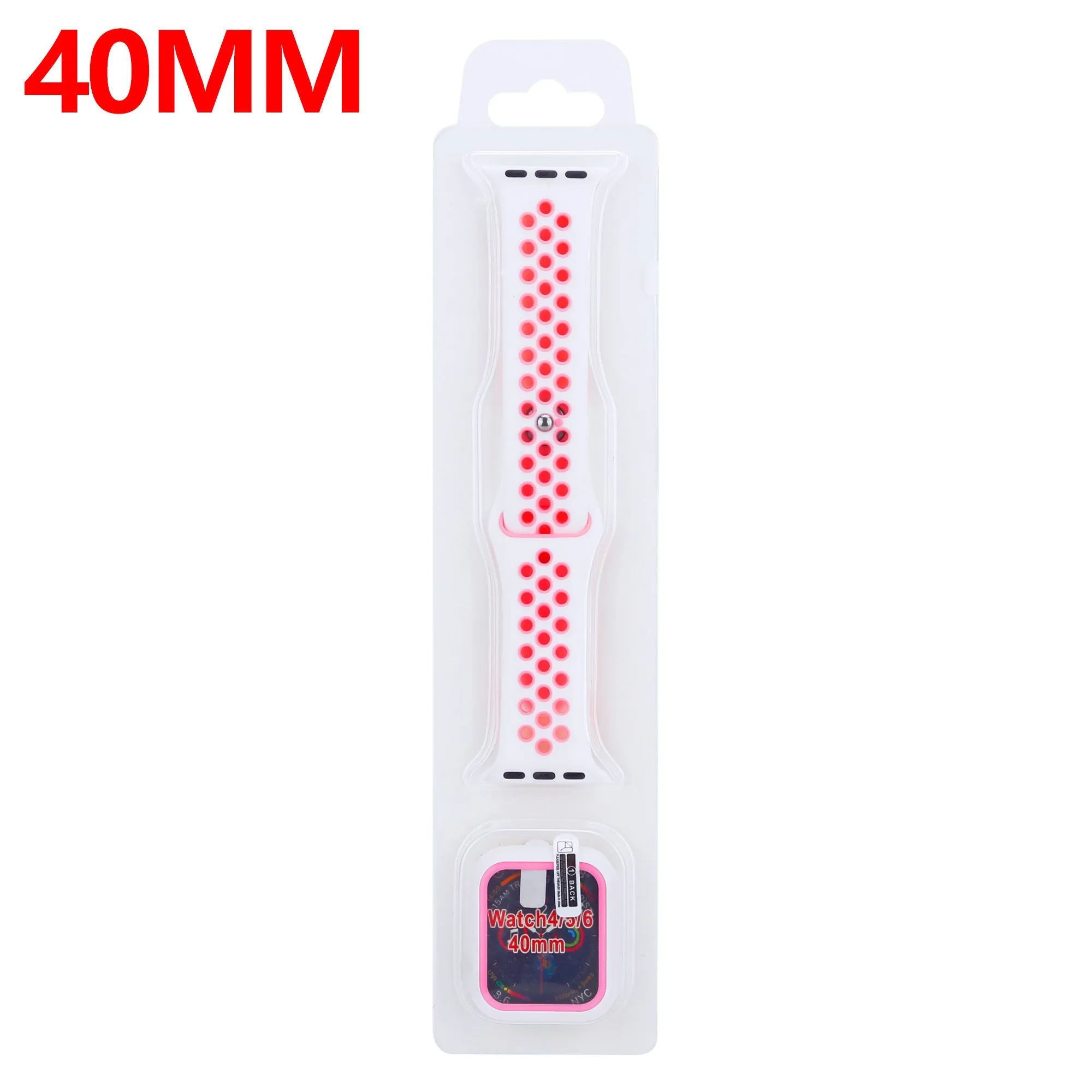 Trending Now Apple Watch Sport Strap   TPU Case (White/Pink)  Limited Release!