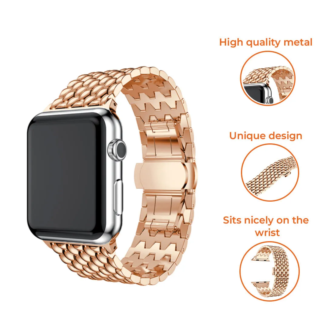 Trending Now Apple Watch Steel Strap Dragon (Rose Gold)  Limited Release!