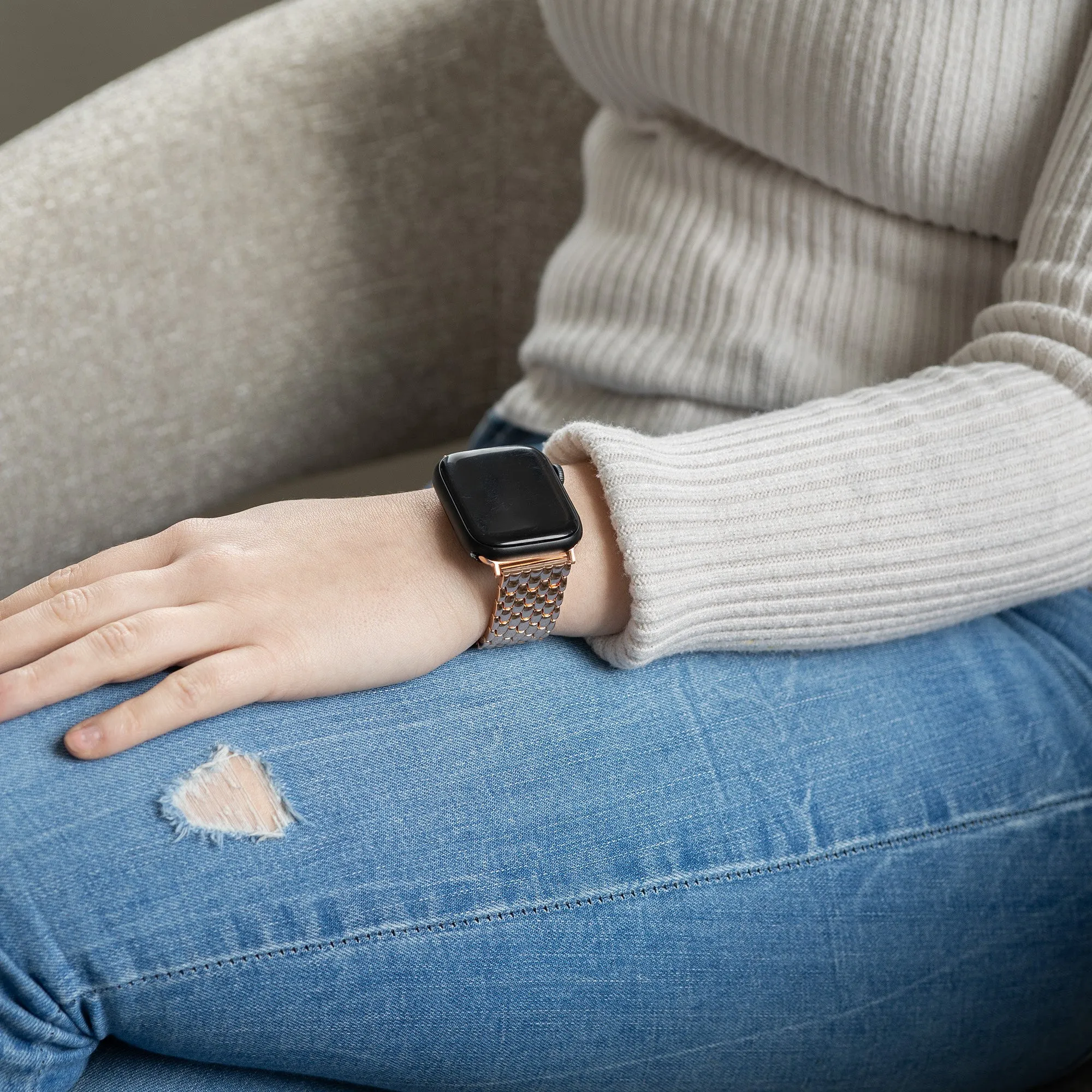 Trending Now Apple Watch Steel Strap Dragon (Rose Gold)  Limited Release!