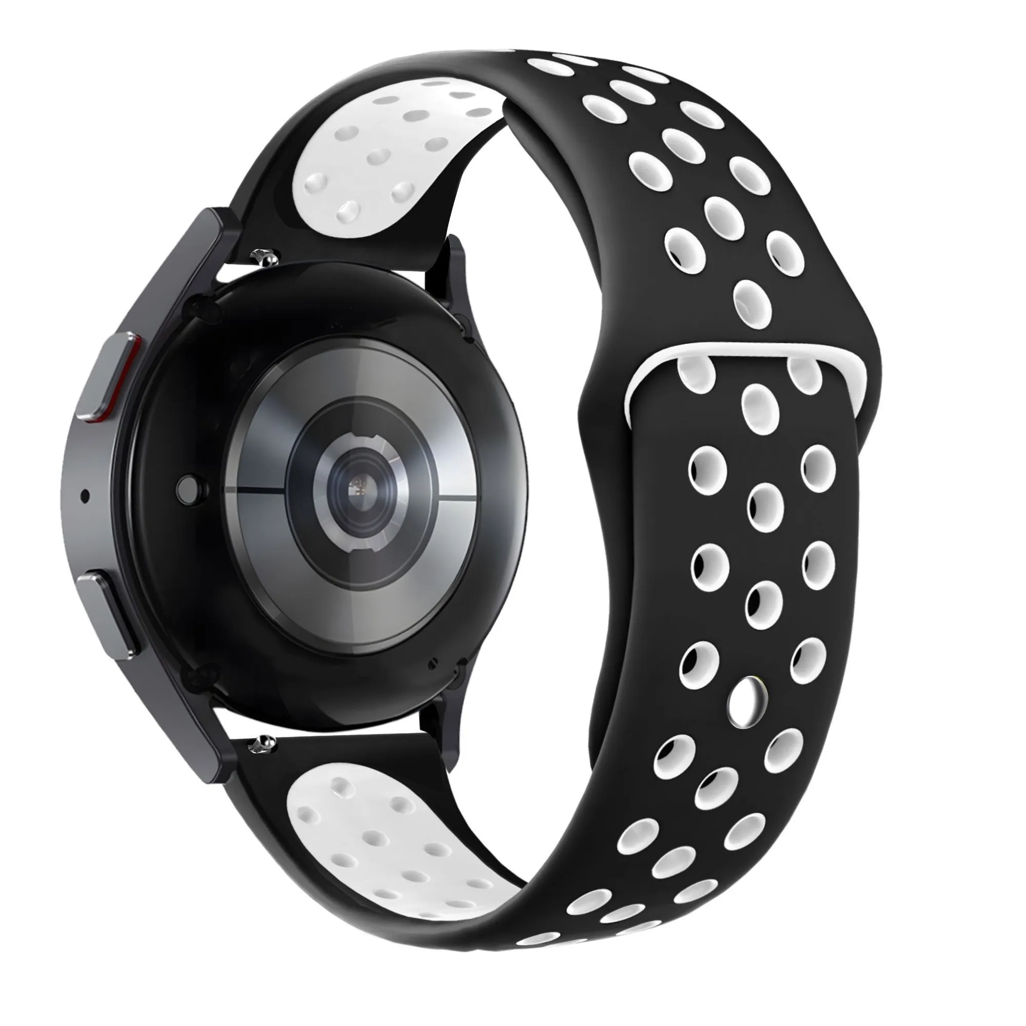 Trending Now Bandz Amazfit GTS 2 Sport Strap 'Deluxe' (Black/White)  Stylish & Comfortable