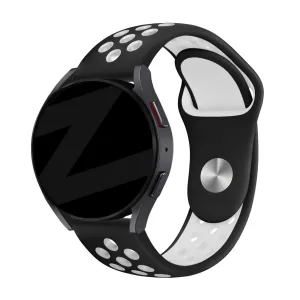 Trending Now Bandz Amazfit GTS 2 Sport Strap 'Deluxe' (Black/White)  Stylish & Comfortable