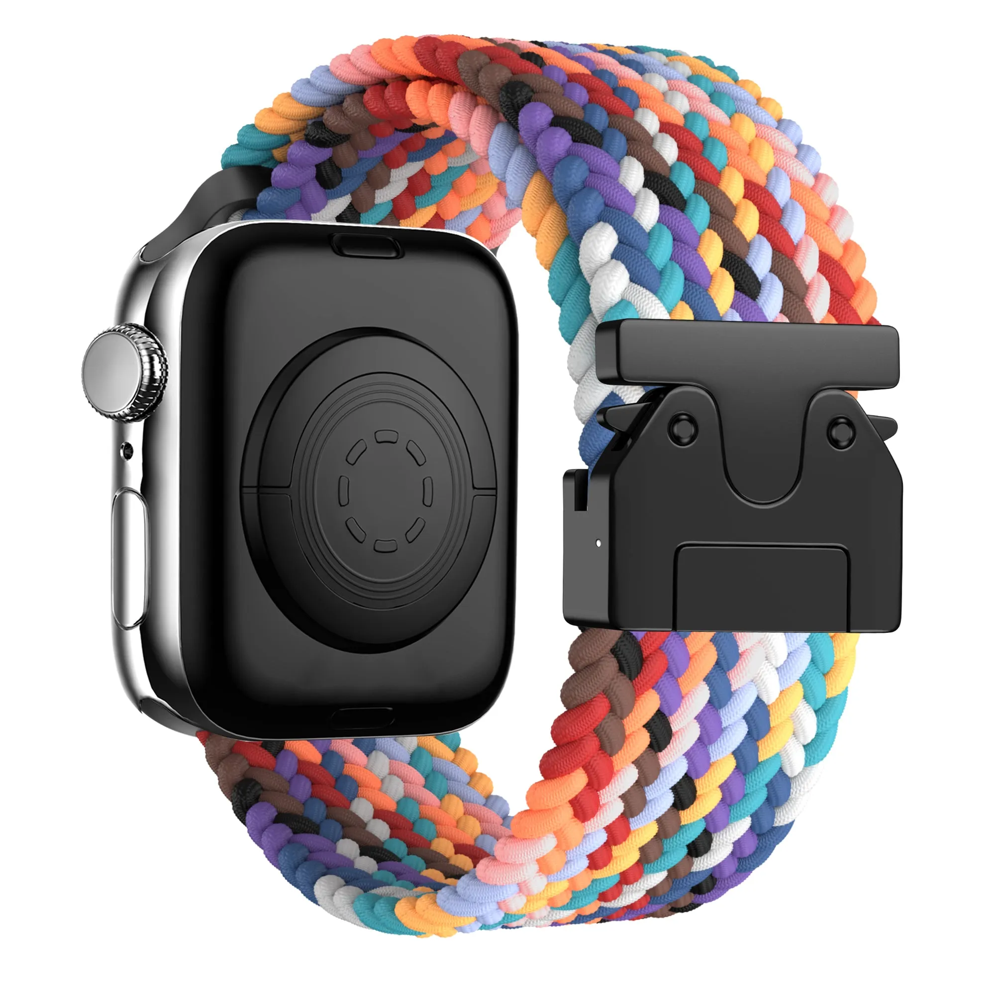 Trending Now Bandz Apple Watch Braided Nylon Strap with P-Buckle (Rainbow)  Almost Sold Out!