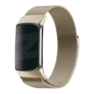 Trending Now Bandz Fitbit Charge 6 Milanese Loop Strap (Champagne)  Today Only!