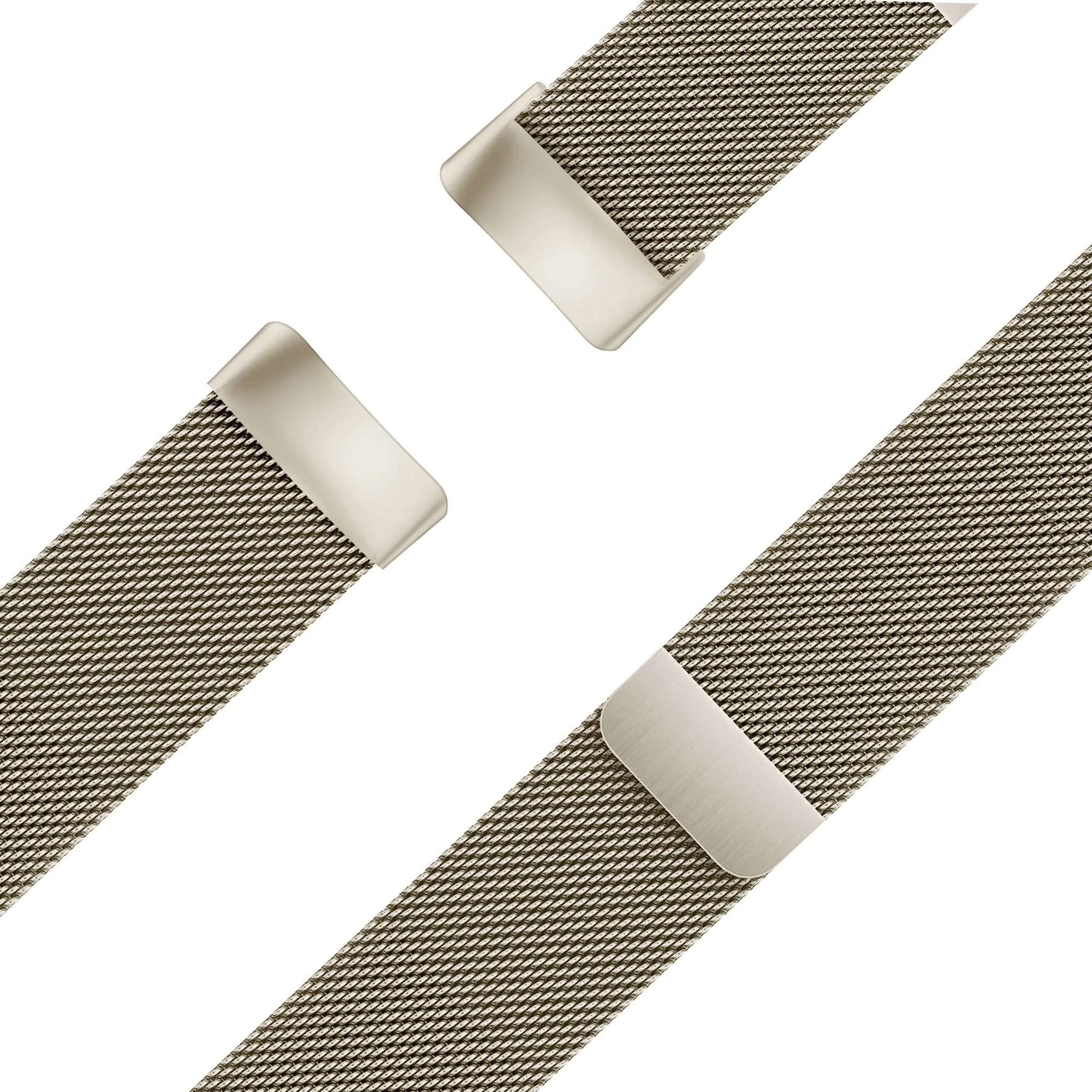 Trending Now Bandz Fitbit Charge 6 Milanese Loop Strap (Champagne)  Today Only!